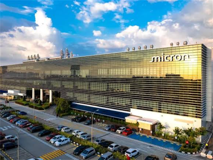 Exterior view of Micron semiconductor manufacturing facility in Penang Malaysia, a key hub in the global chip supply chain